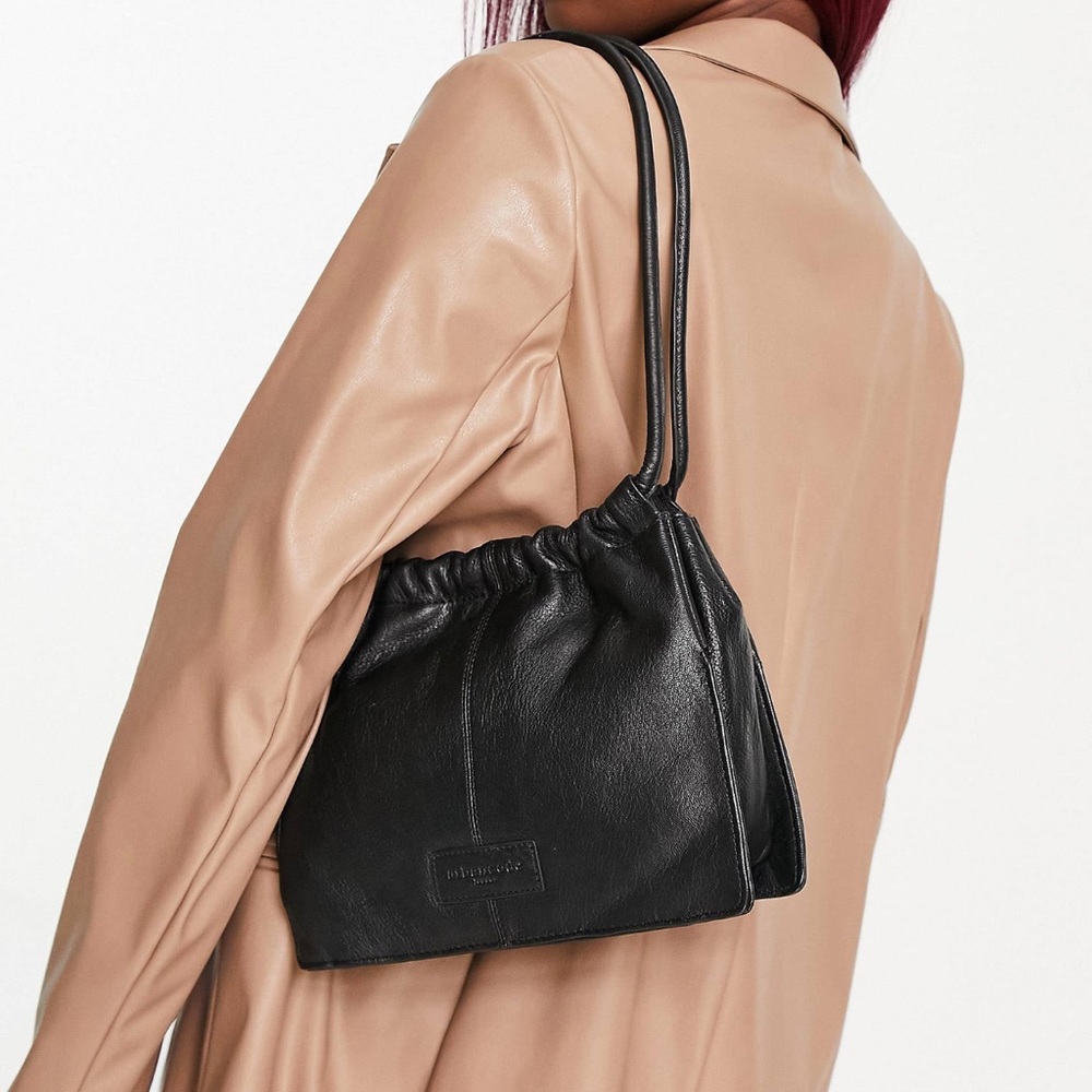 Urbancode Leather Shoulder Bag - Black